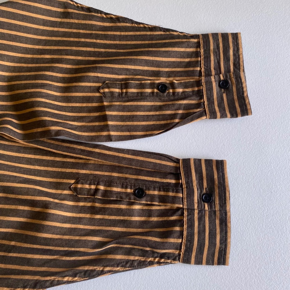 Pact Women's XL XXL Organic Cotton Striped Button Down Shirt Oversized - Picture 4 of 8
